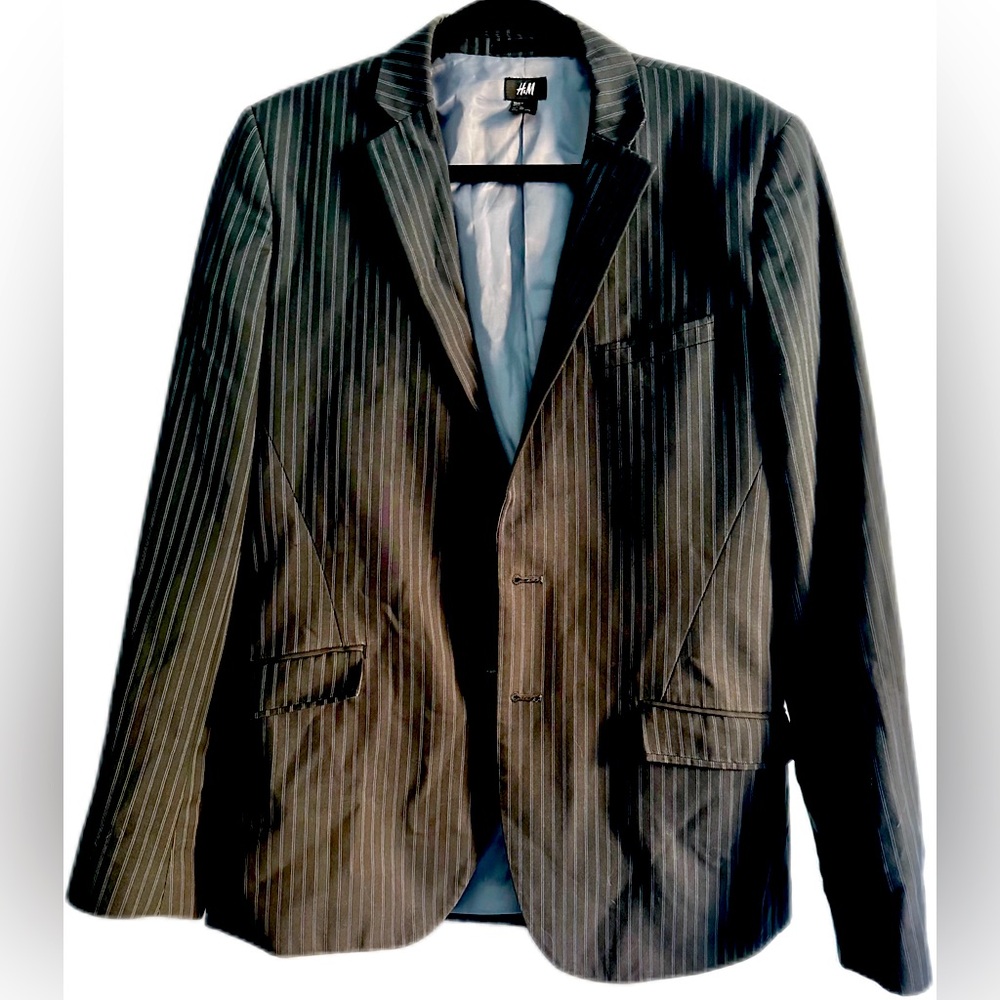 Men’s striped blazer from H&M size 42R